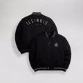 ILLINIOS VARSITY JACKET - BLACK