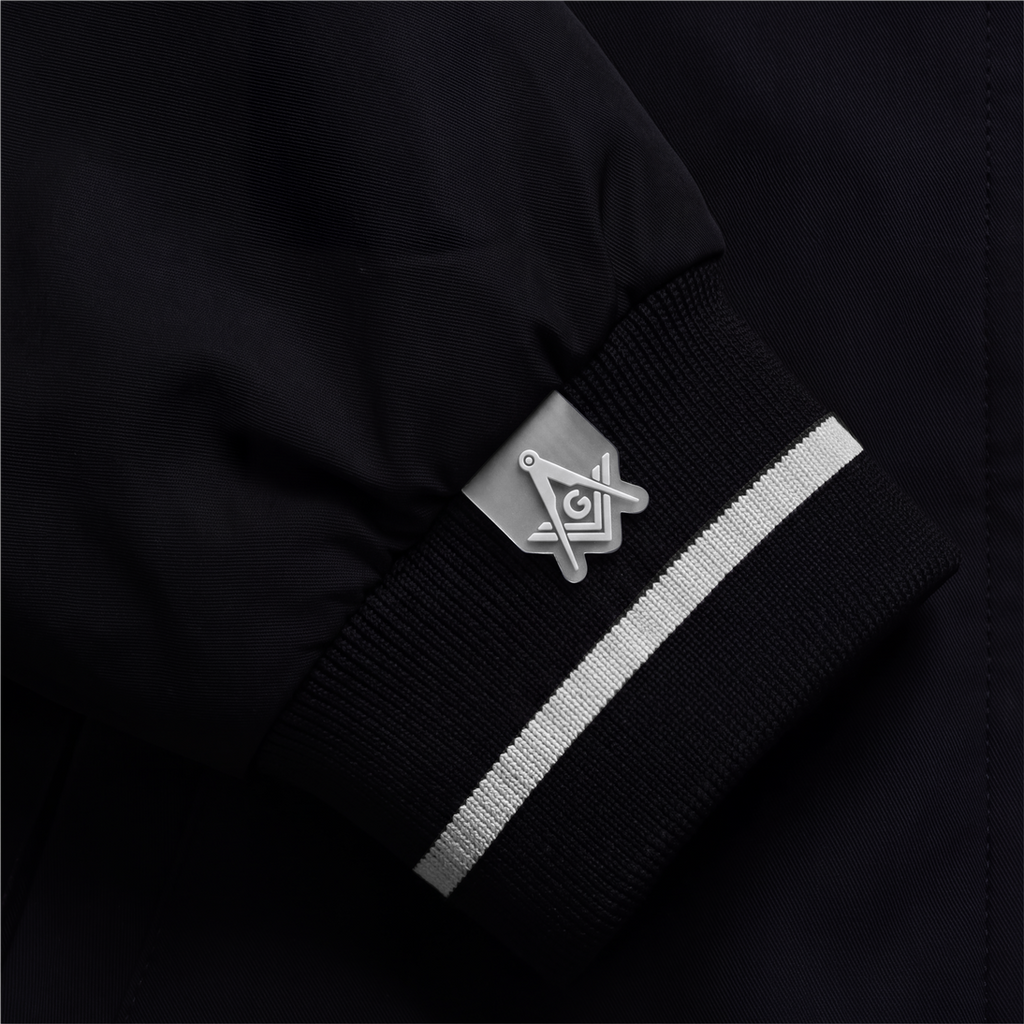 ILLINIOS VARSITY JACKET - BLACK